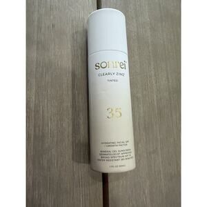 Sonrei Clearly Zinq Tinted Hydrating Facial SPF 35 + Growth Factor Sunscreen Gel